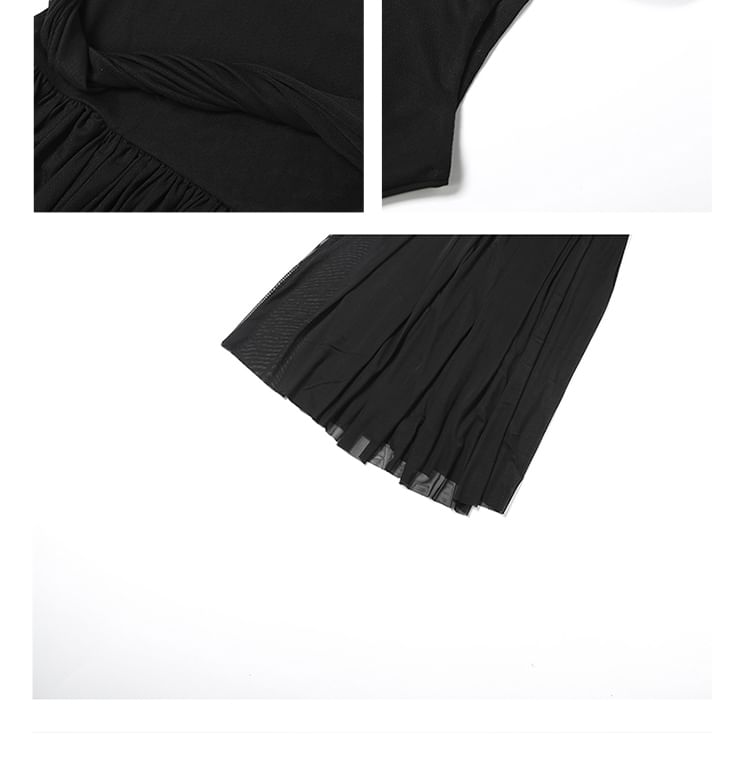 Spaghetti Strap Plain A-Line Maxi Dress - Altfashion Shop