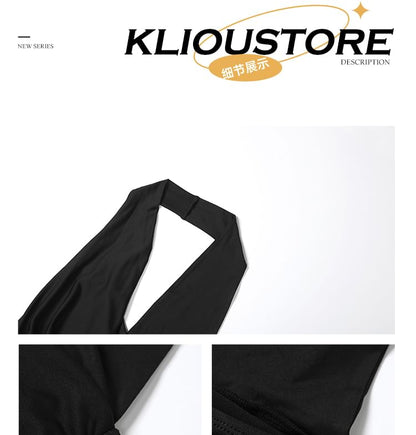 Plunged Sleeveless Sheath Maxi Dress - Altfashion Shop