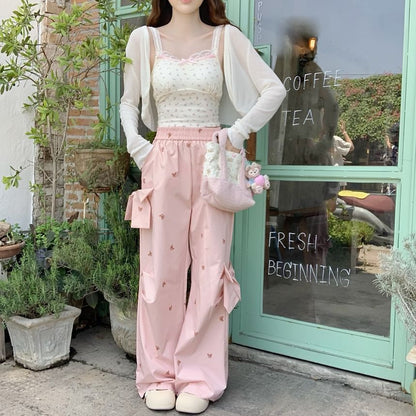 Plain Sheer Open-Front Cropped Cardigan