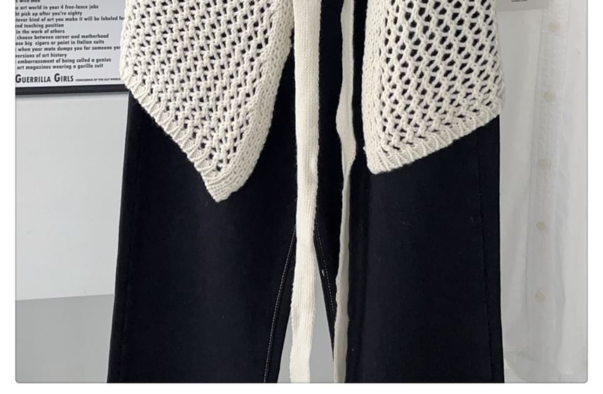 Crochet Knit Half Apron Skirt