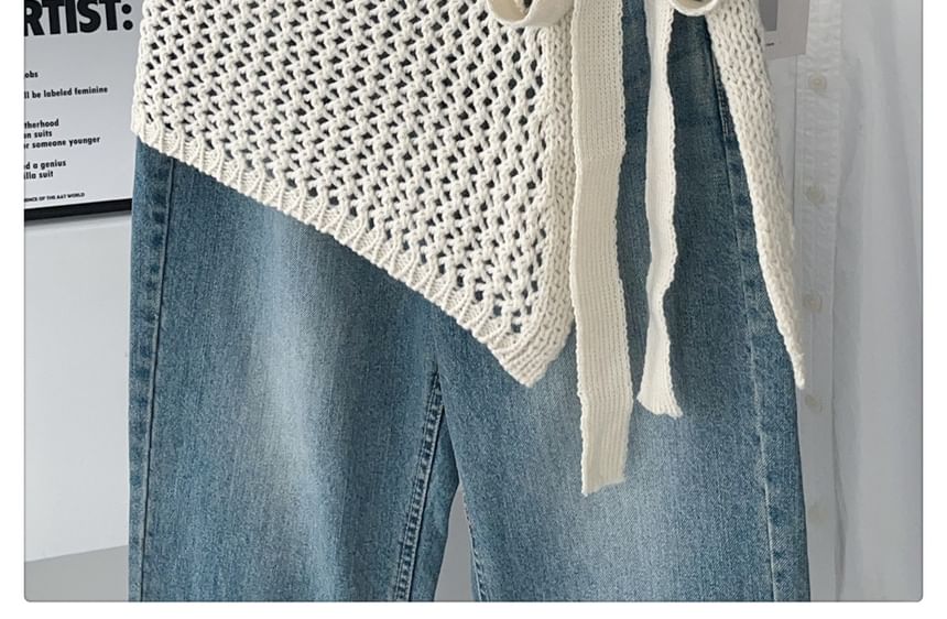 Crochet Knit Half Apron Skirt