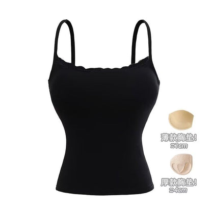 Lace Trim Cami Top