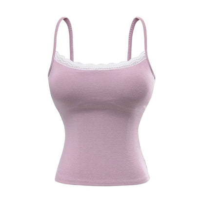 Lace Trim Padded Camisole