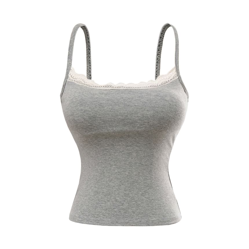 Lace Trim Padded Camisole