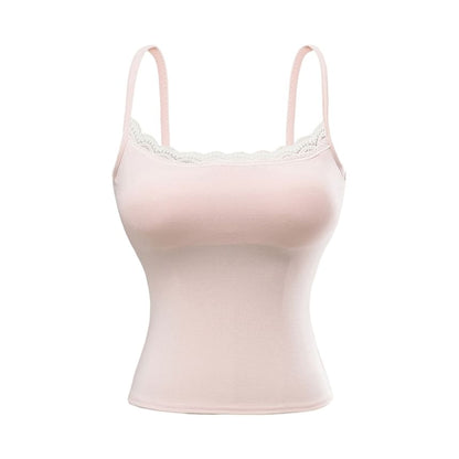 Lace Trim Padded Camisole