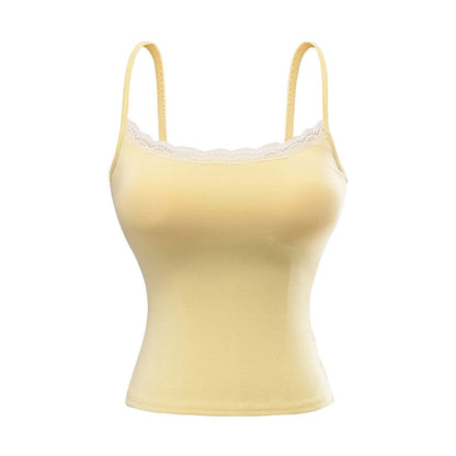Lace Trim Padded Camisole
