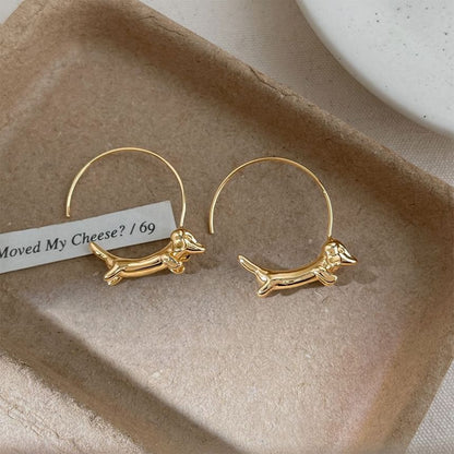 Open Hoop Earring Dog