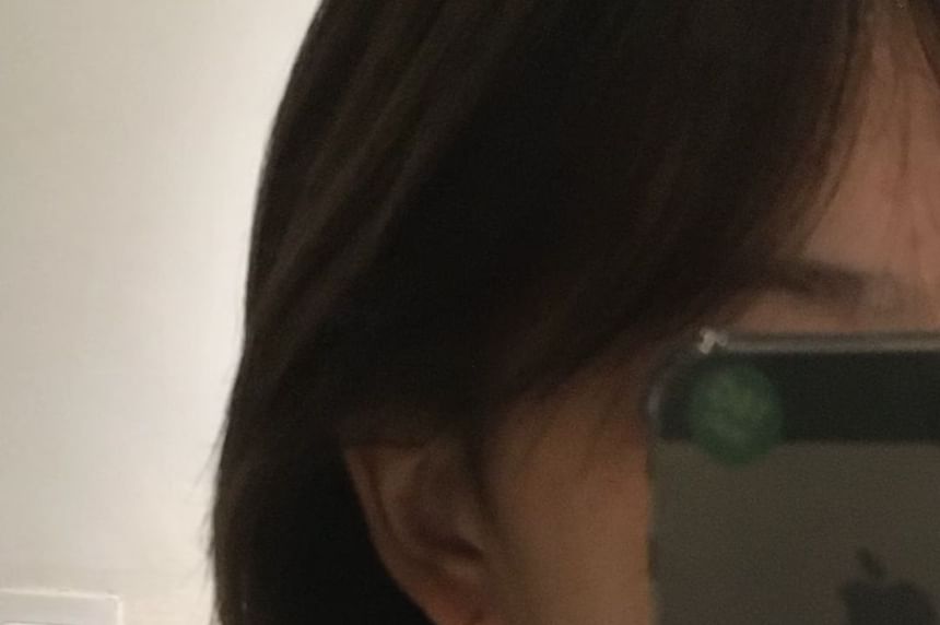 Faux Pearl Open Drop Earring Hoop