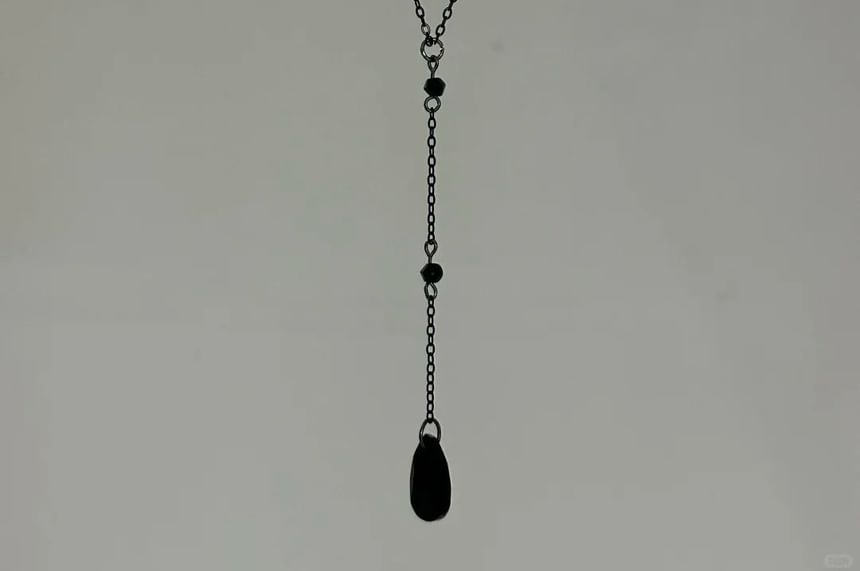 Chain Crystal Necklace Faux Station