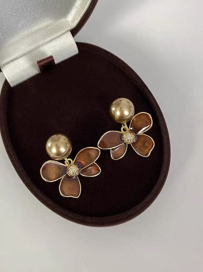 Drop Flower Earring Glaze