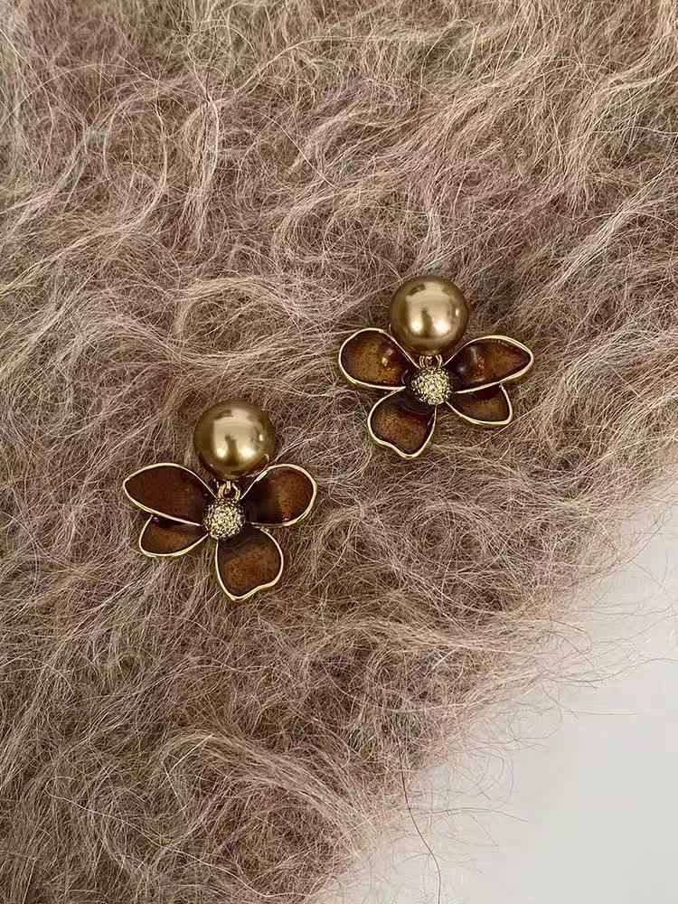 Drop Flower Earring Glaze