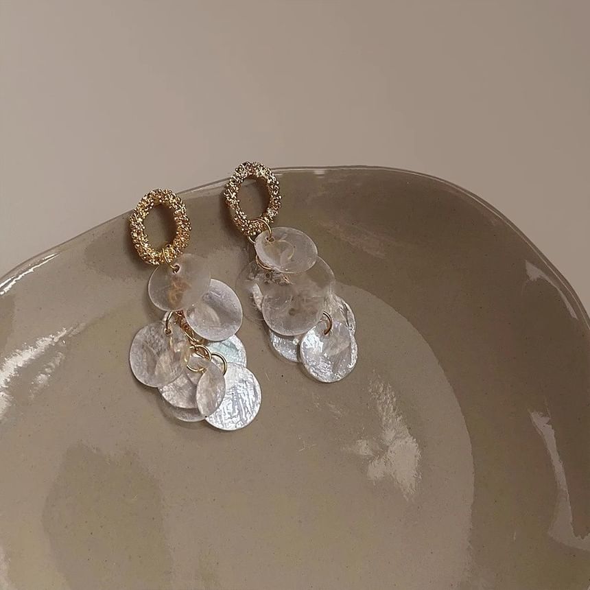 Fringed Earring Drop Shell