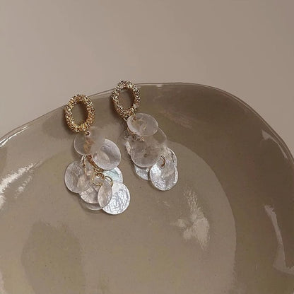 Fringed Earring Drop Shell