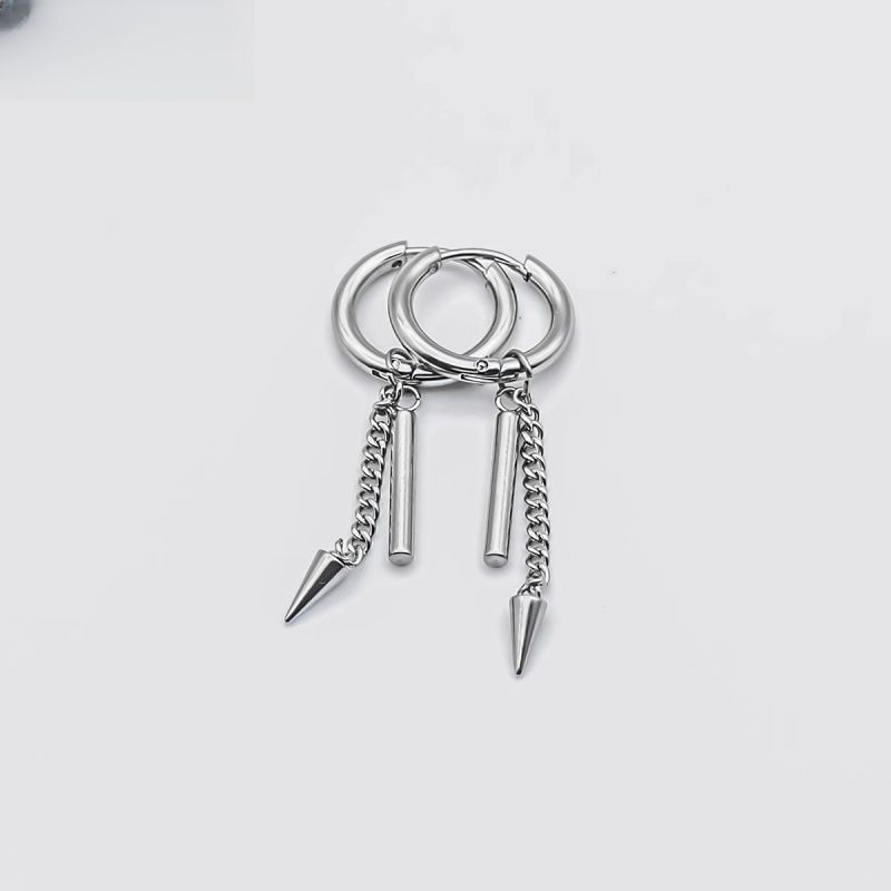 Earring Spike Hoop Drop Bar