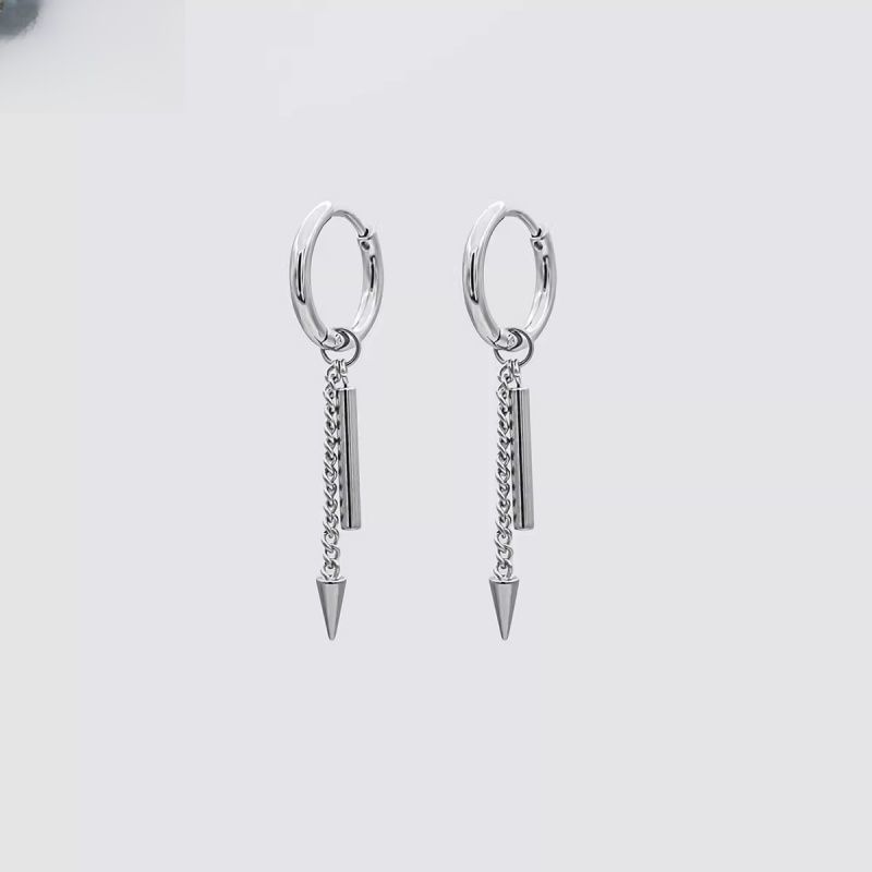 Earring Spike Hoop Drop Bar