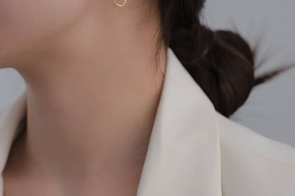 Sterling Silver Layered Hoop Earring 925