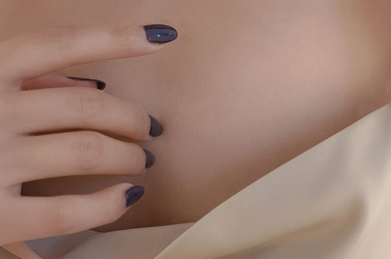 Leaf Pearl Faux Choker