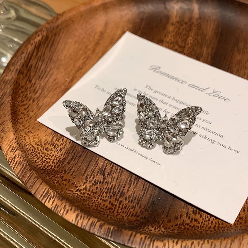 Butterfly Ear Rhinestone Cuff