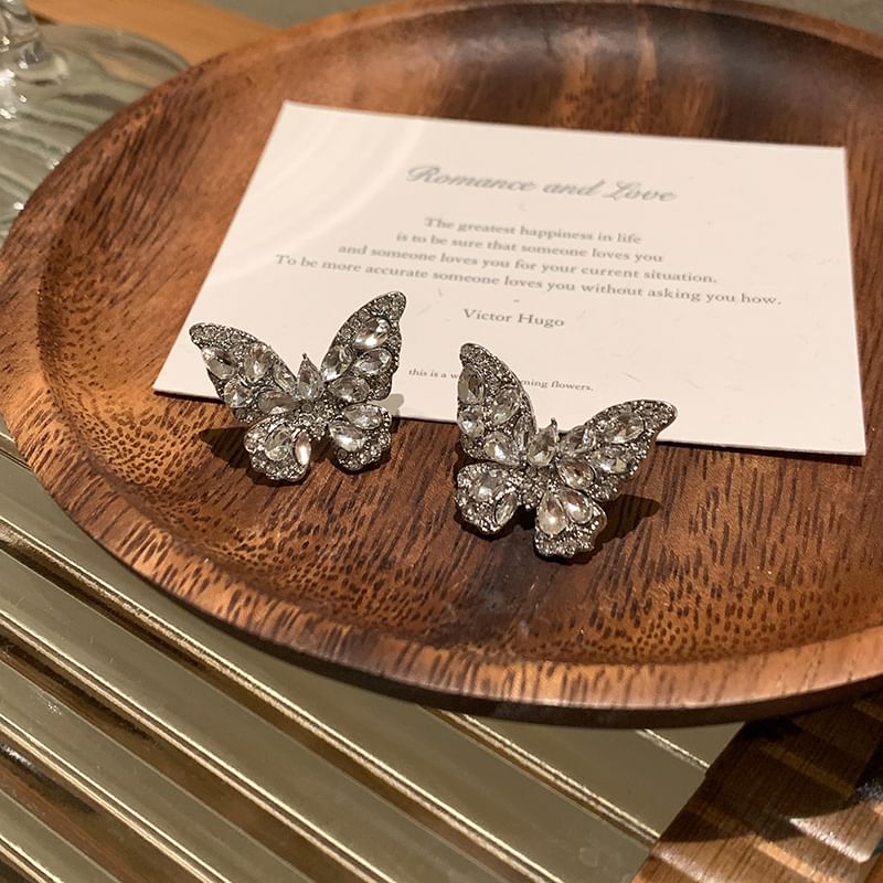 Butterfly Ear Rhinestone Cuff