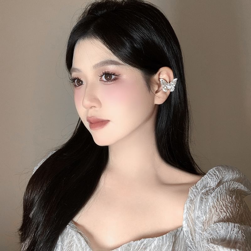 Butterfly Ear Rhinestone Cuff