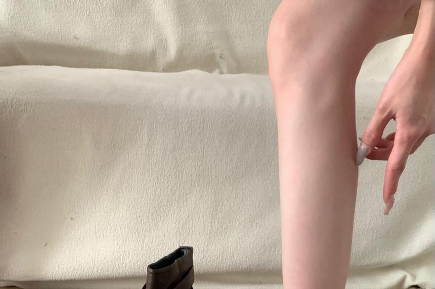 Strappy Buckled Platform Chunky Heel Short Boots