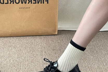Lace-Up Platform Chunky Heel Loafers