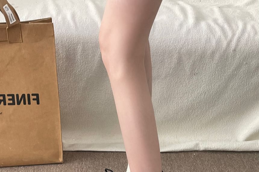Lace-Up Platform Chunky Heel Loafers