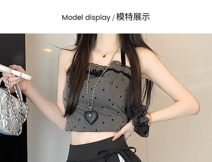 High Rise Pleated Lace Trim Mini A-Line Skirt