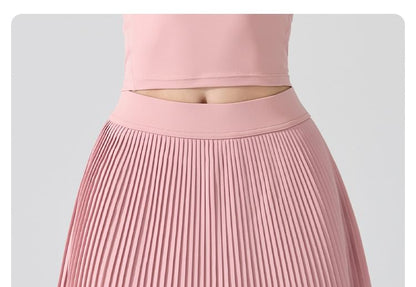 High Waist Sport Mini Pleated Skirt