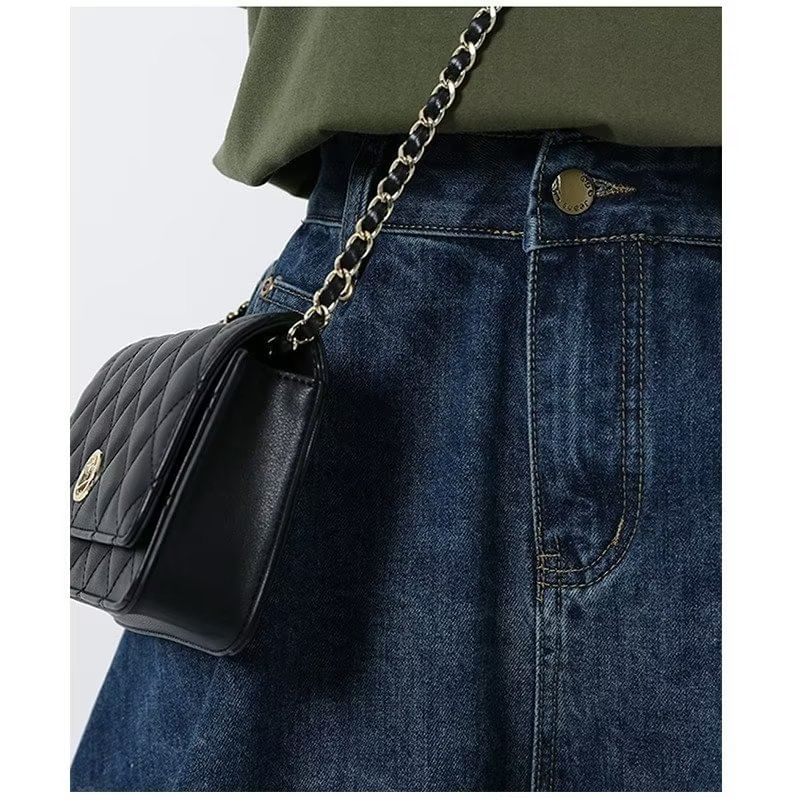 High Waist Wide Leg Denim Shorts