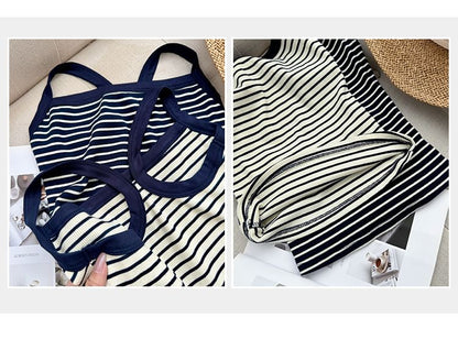Striped Slim-Fit Cami Top