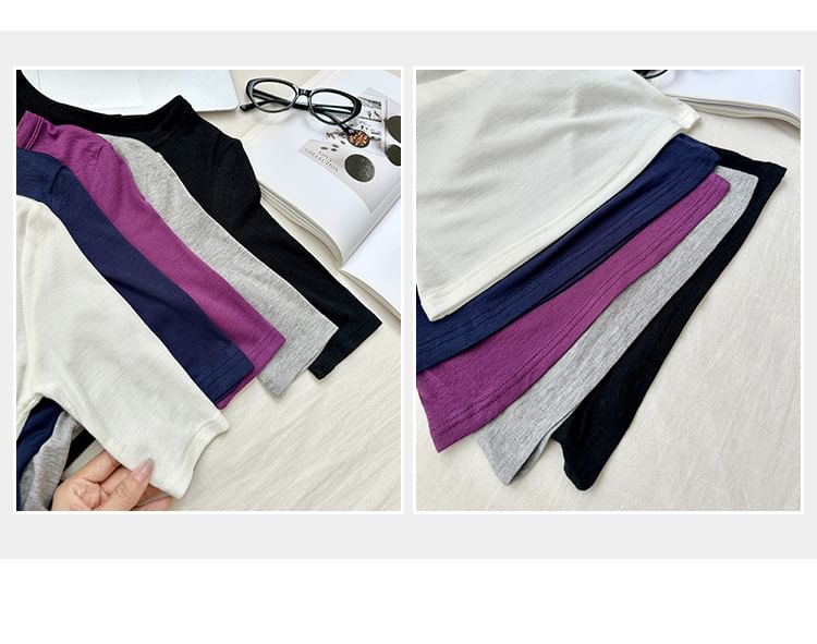 Slim Round-Neck Short-Sleeved Tee