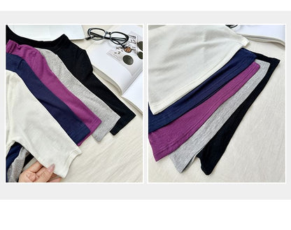 Slim Round-Neck Short-Sleeved Tee