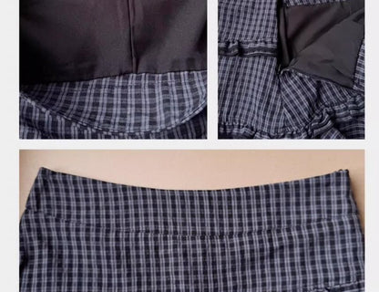 Plaid Mini Tiered Skirt