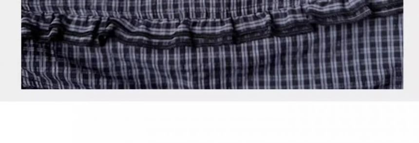 Plaid Mini Tiered Skirt