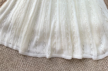 Mini A-Line Knit Skirt