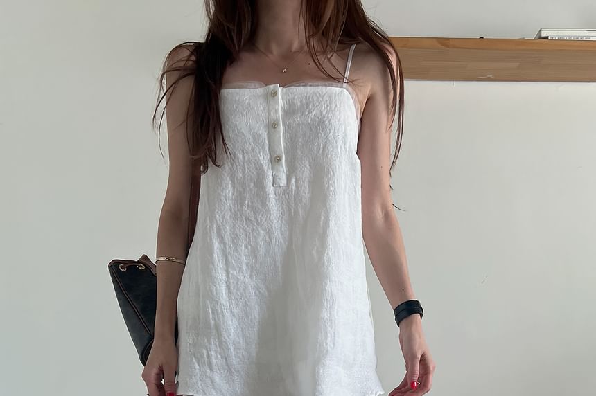 Button Cami with Lace Pencil Skirt