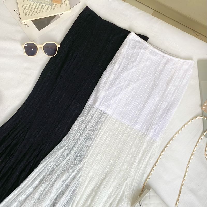 Lace Fishtail Maxi Skirt