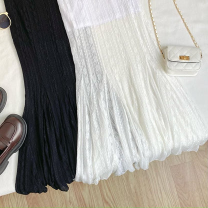 Lace Fishtail Maxi Skirt
