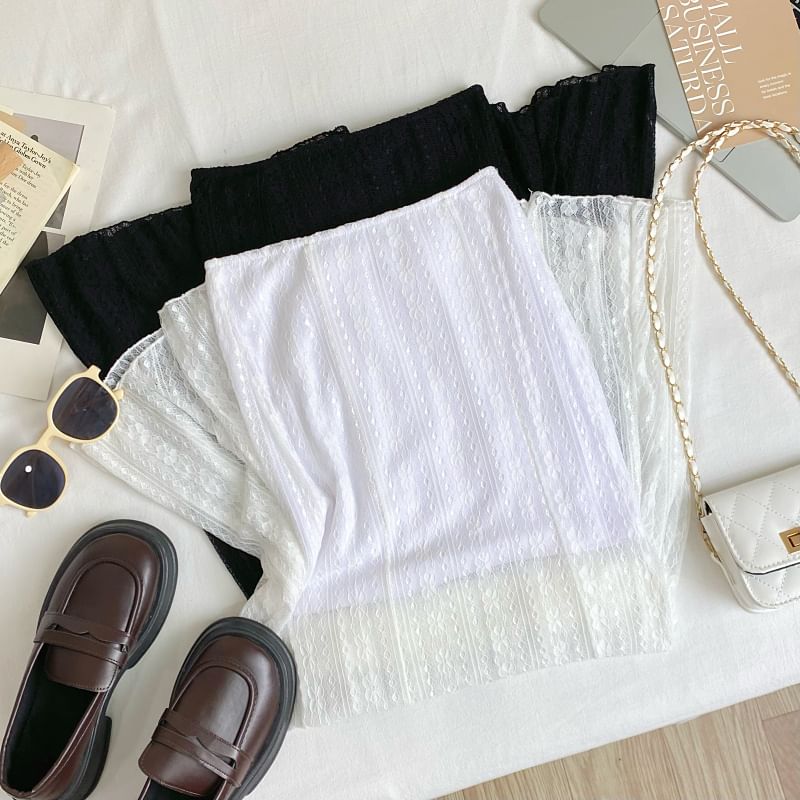 Lace Fishtail Maxi Skirt