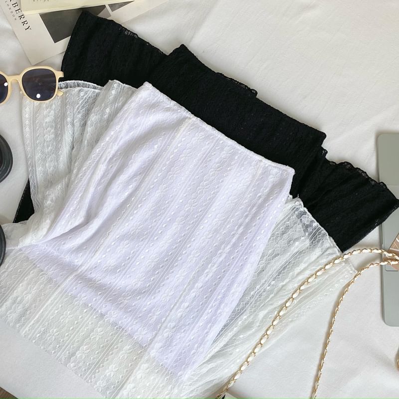 Lace Fishtail Maxi Skirt