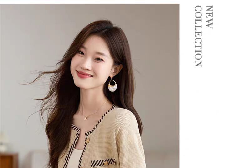 Round Neck Striped Button Up Cardigan
