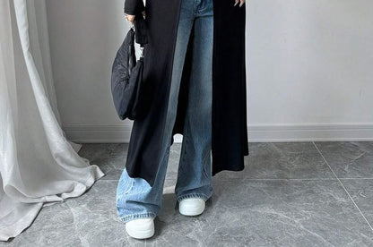 Long Sleeve V-Neck Plain Long Light Cardigan
