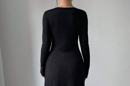 Long Sleeve V-Neck Plain Long Light Cardigan