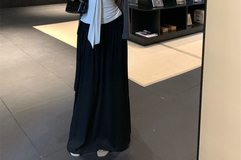 Cardigan, Camisole, and High Rise Maxi Skirt Set
