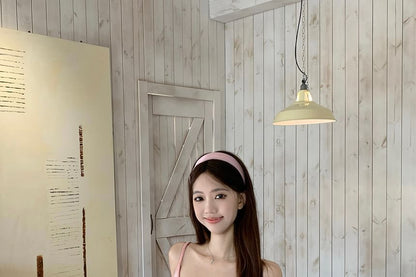 Striped Round Neck Camisole Cardigan Top