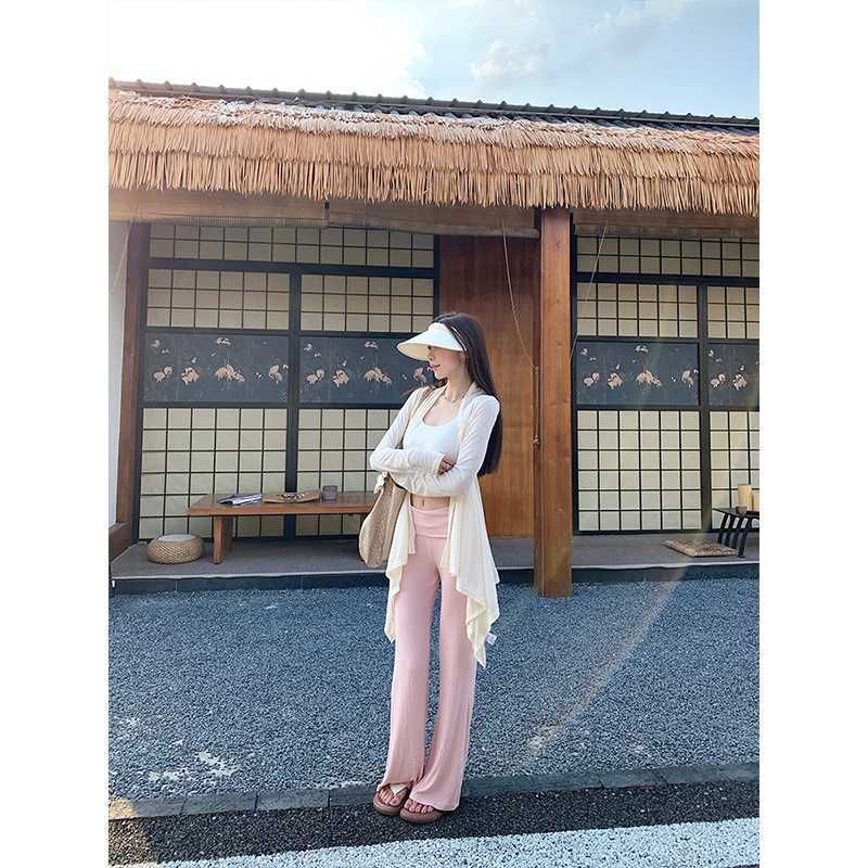 Long Open Front Plain Cardigan
