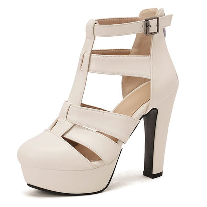 Strappy Platform Chunky Heel Sandals