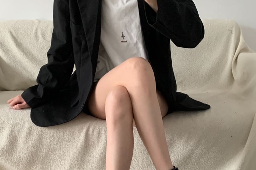 Platform Buckled Lace-Up Plain Faux Leather Short Boots