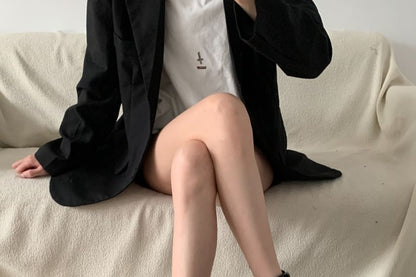 Platform Buckled Lace-Up Plain Faux Leather Short Boots